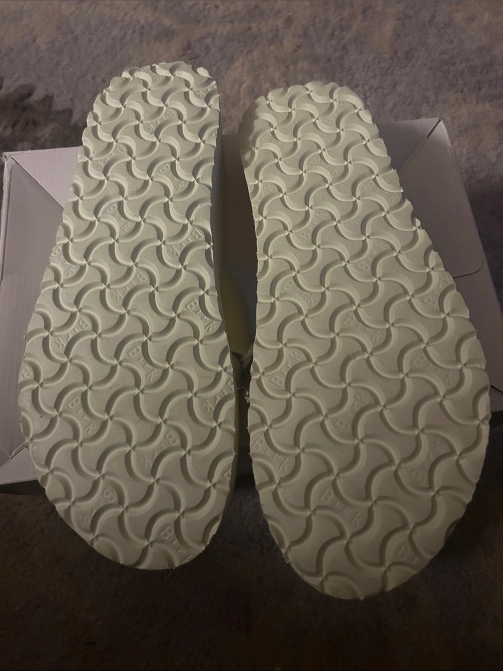 NWB Papillio by Birkenstock Almina Platform Sandals Size US10 /41 Ecru Cream - Picture 5 of 6